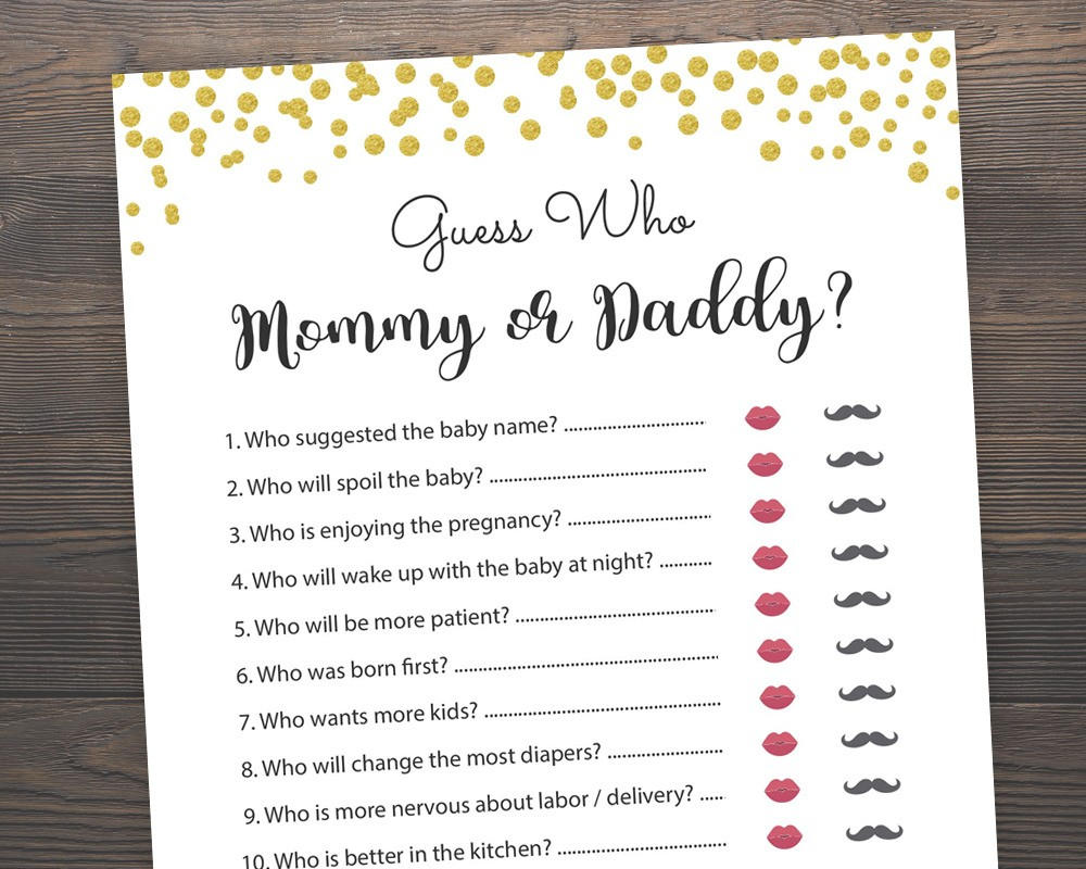 Free Printable Wedding Shower Games {He Said She Said ...