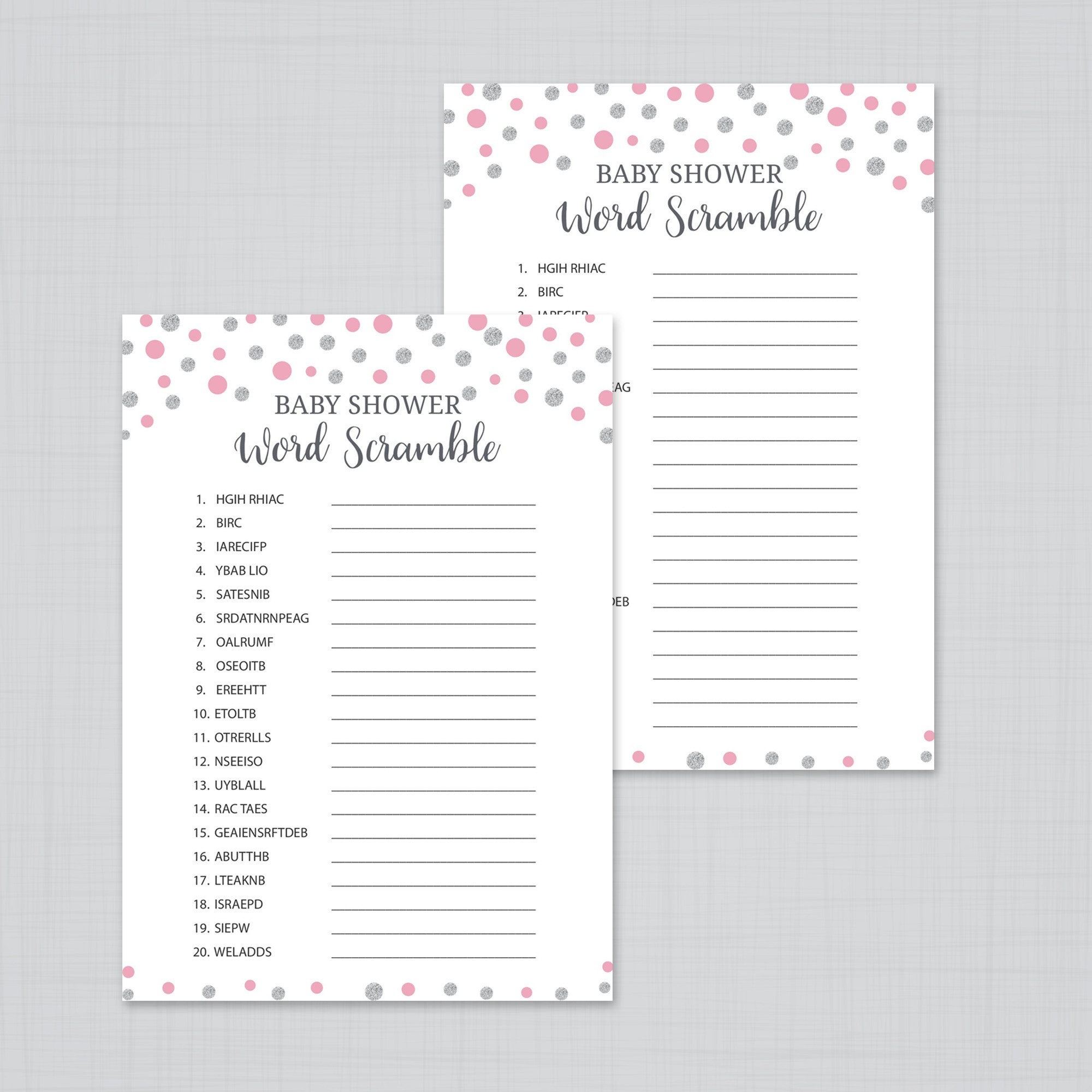 baby babble game printable
