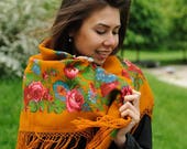 Vintage shawl Ginger passion