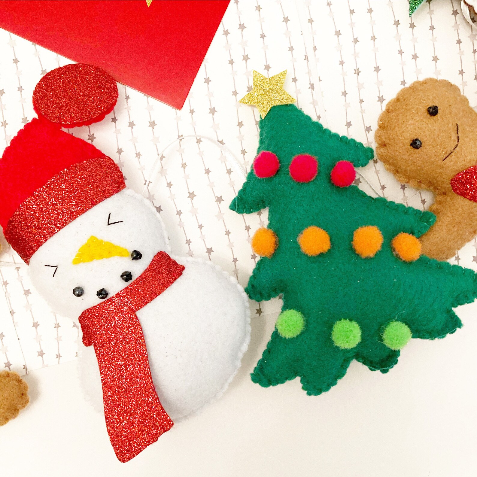 Felt Christmas Garland xmas garland / Christmas felt garland | Etsy