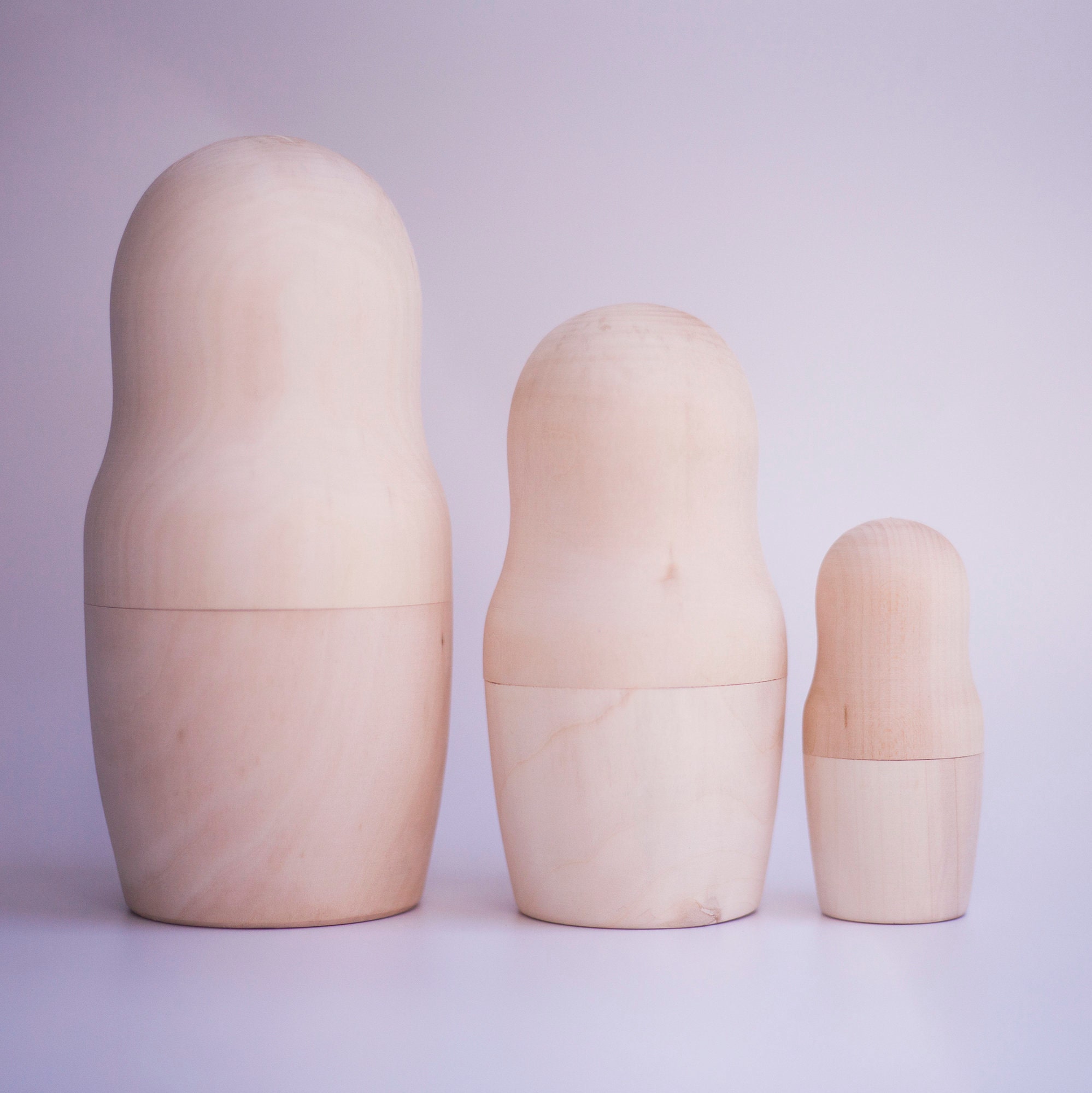 Blank Nesting Dolls Set of 5 Dolls Kidfriendly Craft Etsy UK