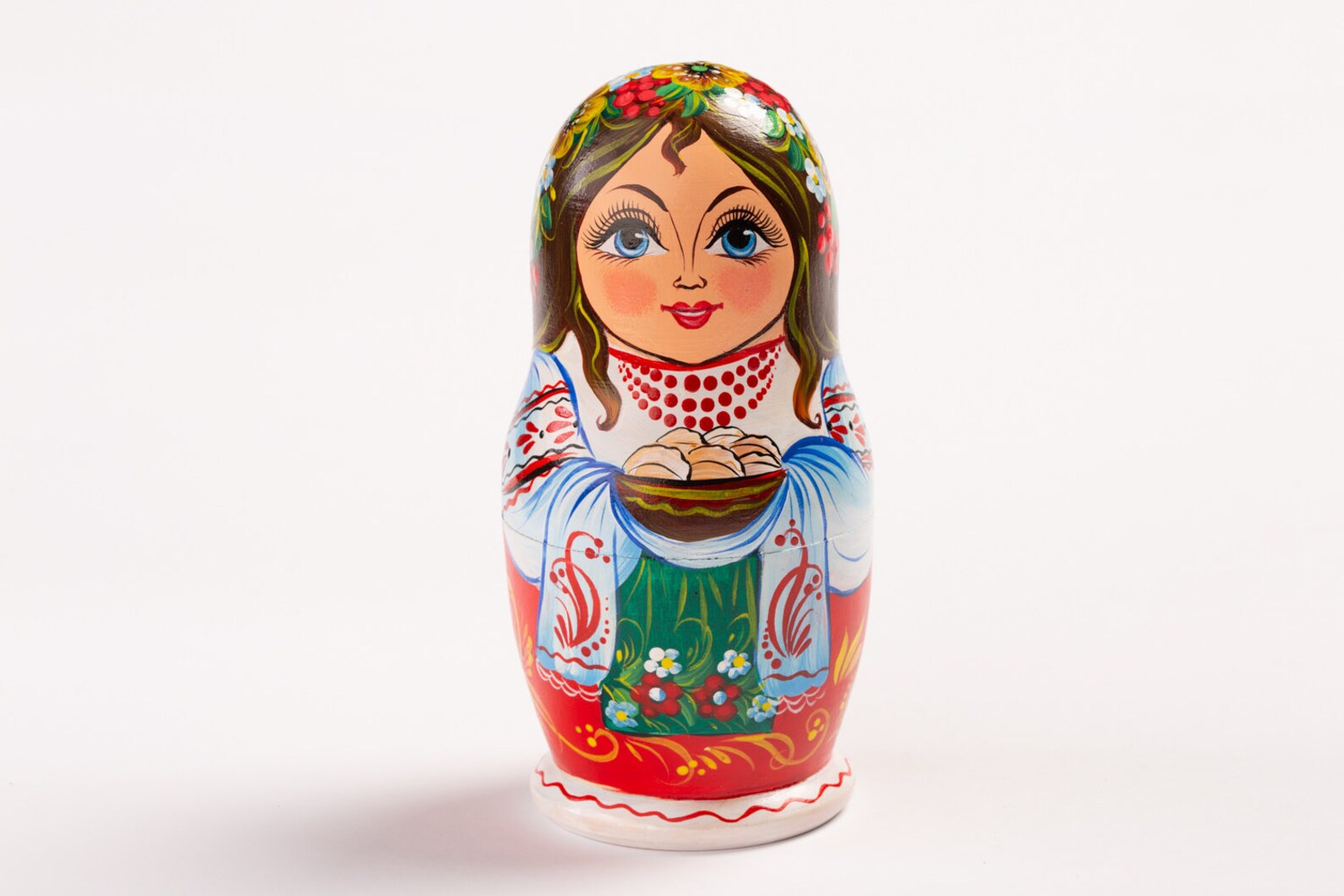 Nesting Doll Mexican Family of 5 Wooden Hand Painted Nesting Etsy