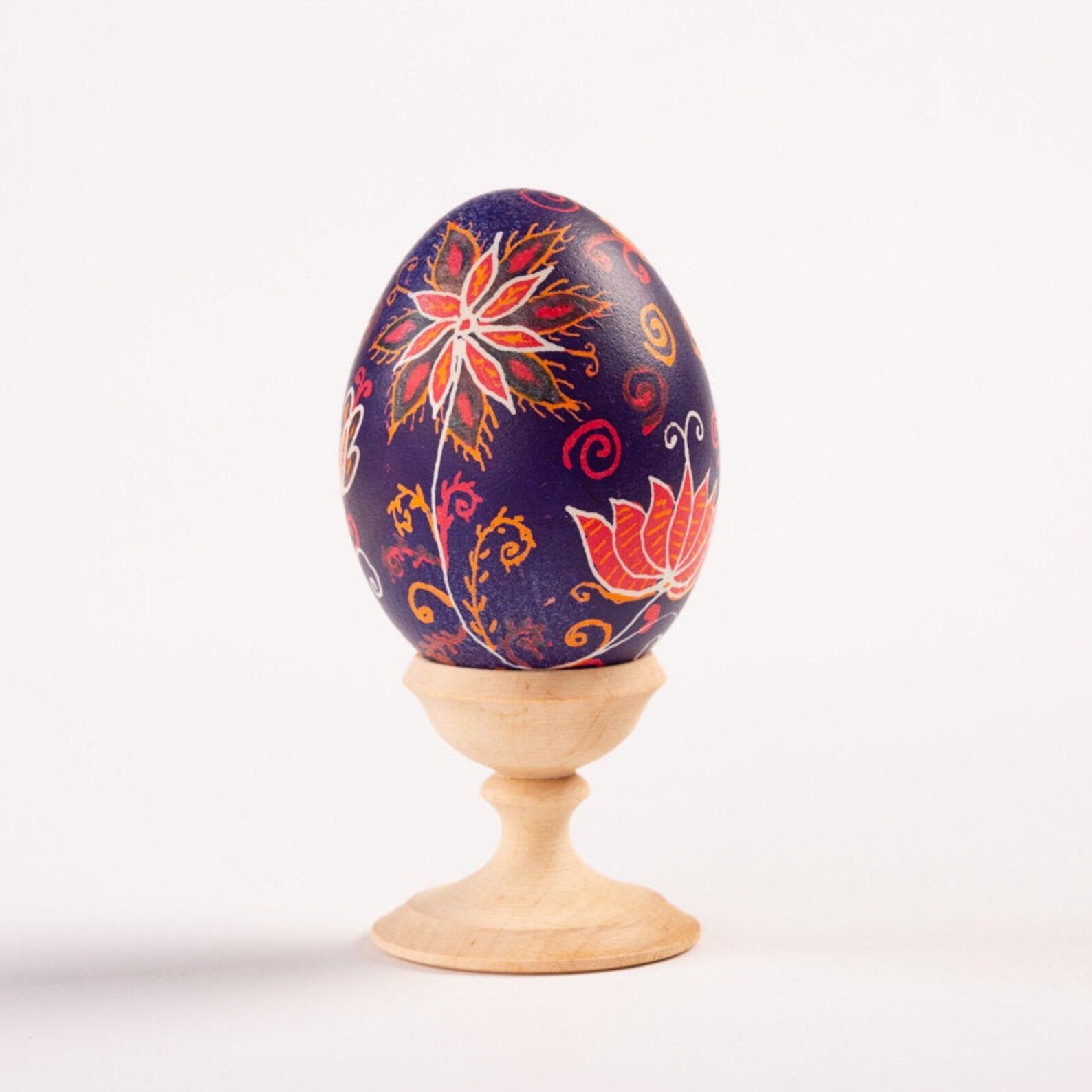 Pysanka Blue Easter Egg | Hand Painted Pysanka Eggs, Ukrainian Folk Art ...
