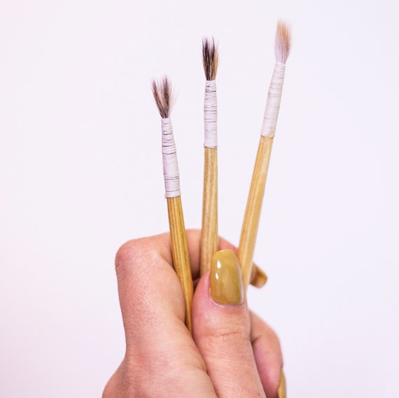 Yoseng 10 pennelli per la miscelazione dell'inchiostro per la creazione di biglietti, assortimento di un'ampia gamma di applicazioni, manico per codice colore, con coperchi (diametro testina 2,2 cm