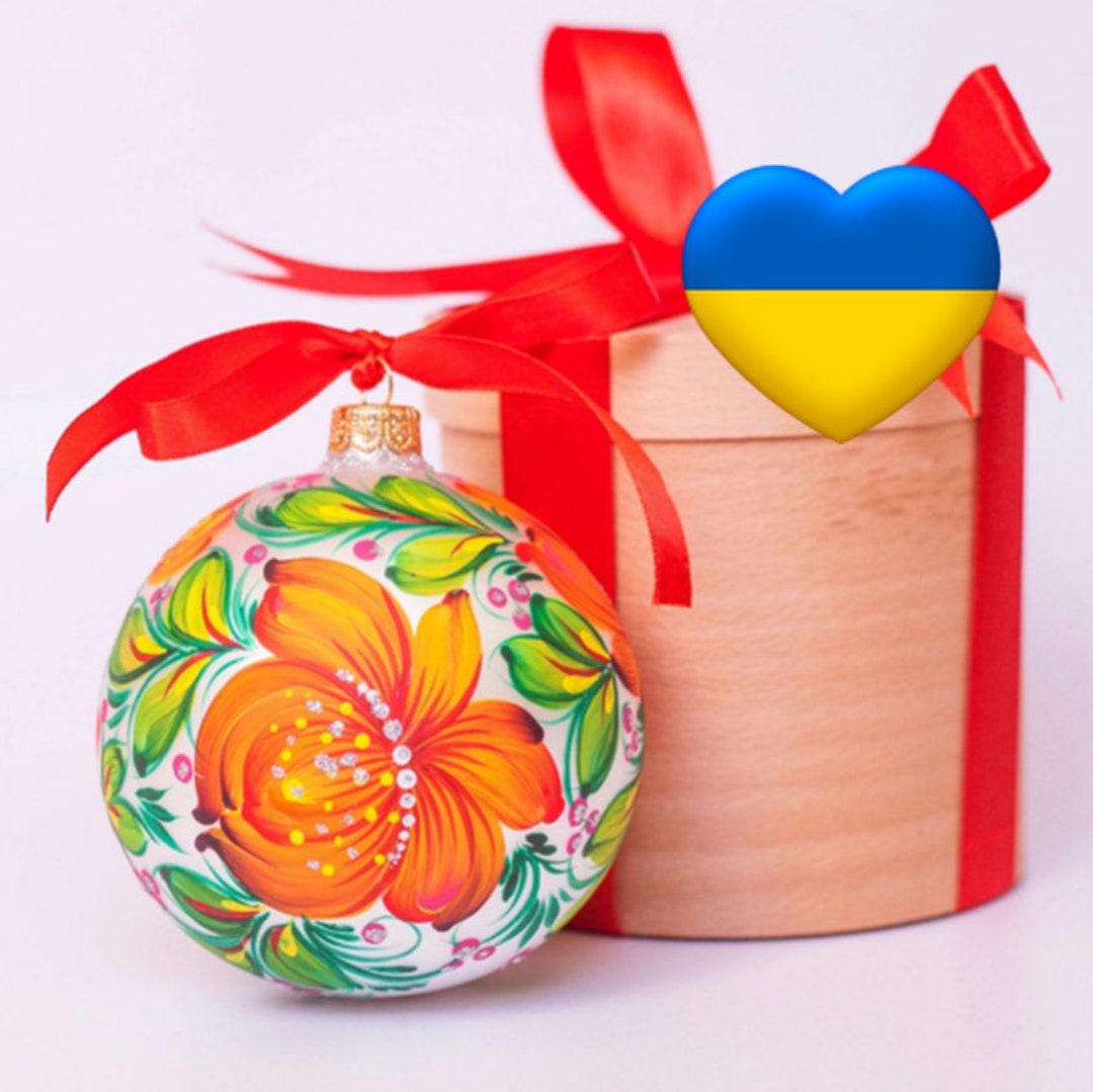 PETRYKIVKA Christmas Ornament Ukraine Rowanberry Flower - Etsy UK