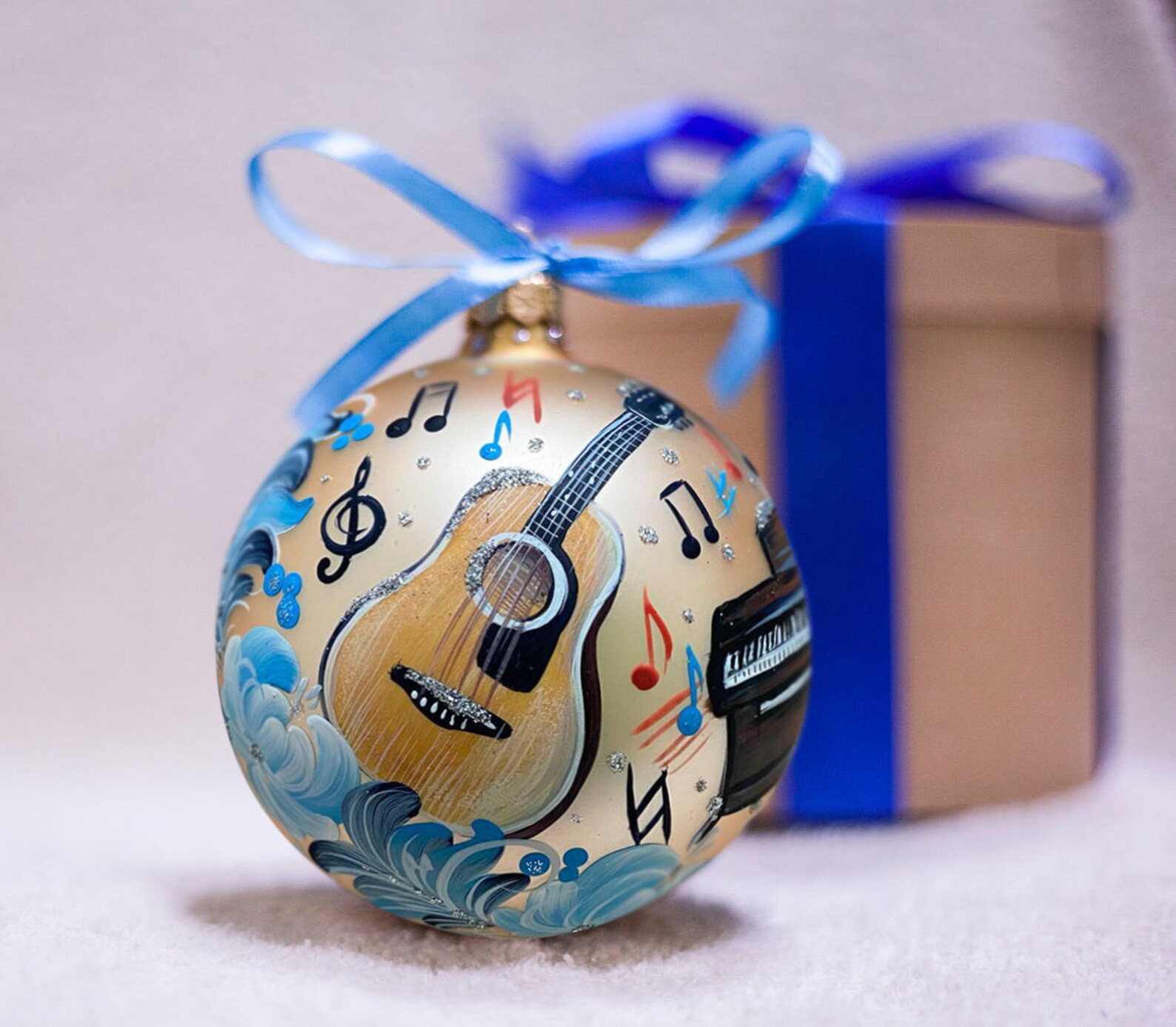 Violin Gifts Girl Playing Violin Piano Guitar Hand Painted Etsy