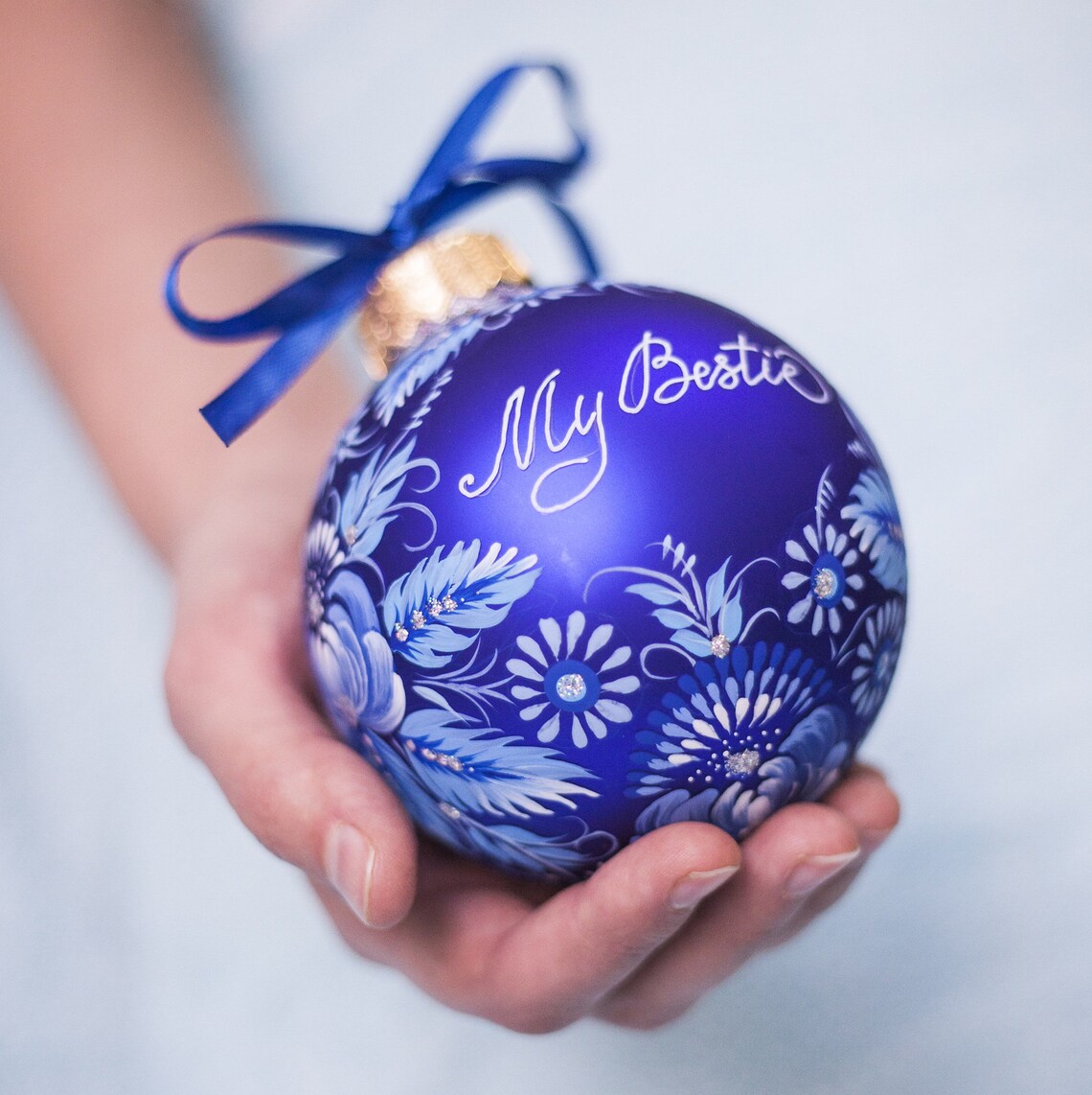 6 Hand painted ornaments / Petrykivka / wood/ #13 main image 1