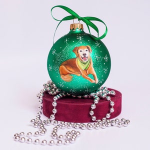 Custom Dog Portrait, Drawing Pet from Photo, Pet Lover Gift, Personalized Hand Painted Ornament, Family Memorabilia Present image 7