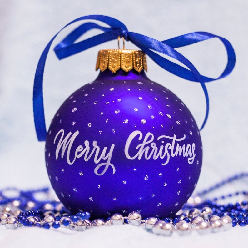 Wine Lover Gift Personalized Hand Painted Christmas Ornament Etsy