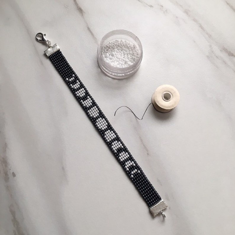 Moon Bracelet Moon Phase Jewelry Loom Beaded Bracelet Bead Etsy