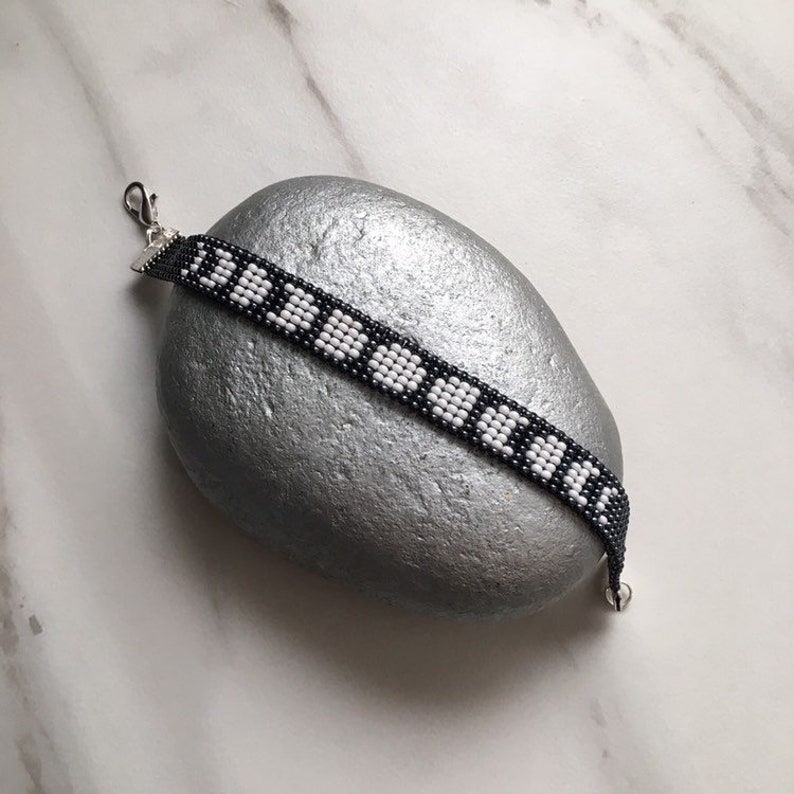 Moon Bracelet Moon Phase Jewelry Loom Beaded Bracelet Bead Etsy