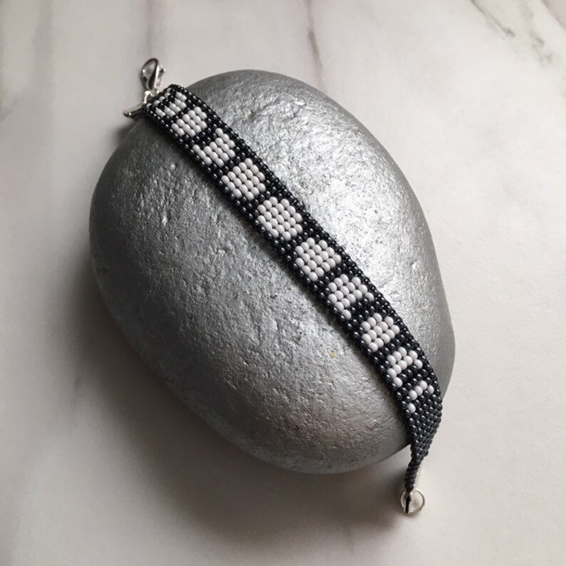 Moon Bracelet Moon Phase Jewelry Loom Beaded Bracelet Bead Etsy