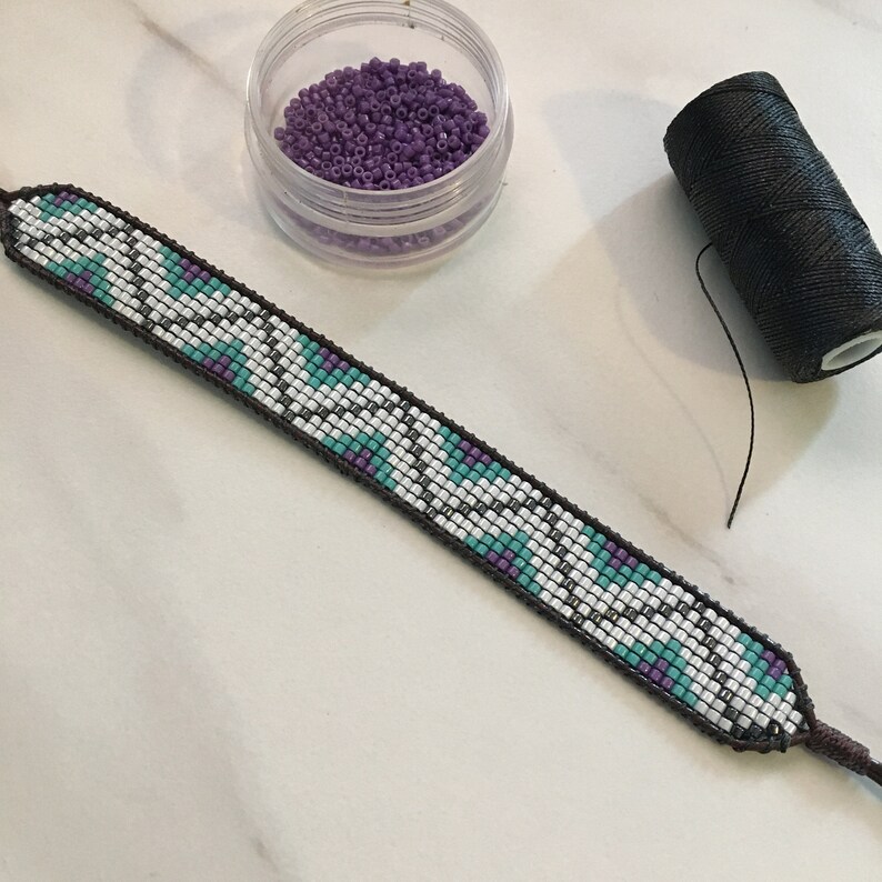 Bead Woven Bracelet Miyuki Bead Bracelet Loom Beaded Etsy