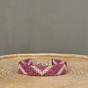 Loom Beaded Bracelet for Women, Seed Bead Bracelet for Her, Statement Beaded Bracelet, Bead Woven Bracelet, Jewelry Gift for Women