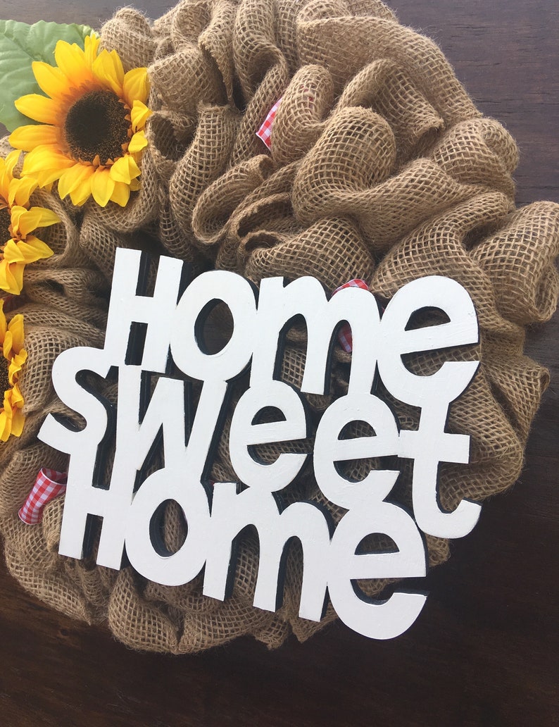 Sunflower Wreath Sunflower Door Decor Home Wreath Front Door Wreath Summer Burlap Wreath Everyday Door Wreath Summer Door Wreath