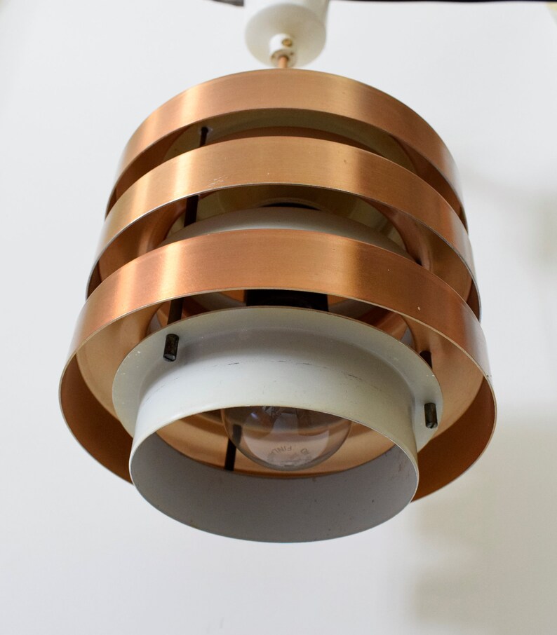 Scandinavian Copper Pendent Modern Lamp from the 60s 1960 Scandinavia Interior Deco Design Living Midcentury Vintage 1970 Space Age
