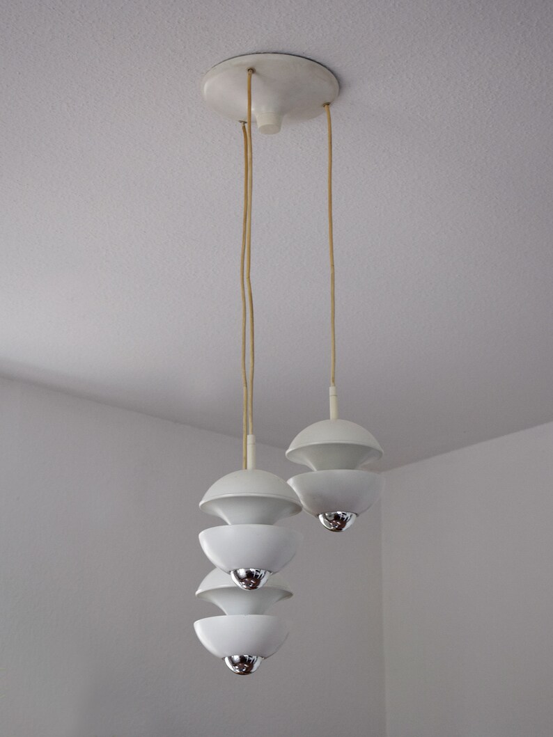 Kaiser Idell German Cascading Lights Diabolo Ceiling Lamp Mid Century Space Age Sputnik Chandelier Light Pendant Klaus Hempel Design Award