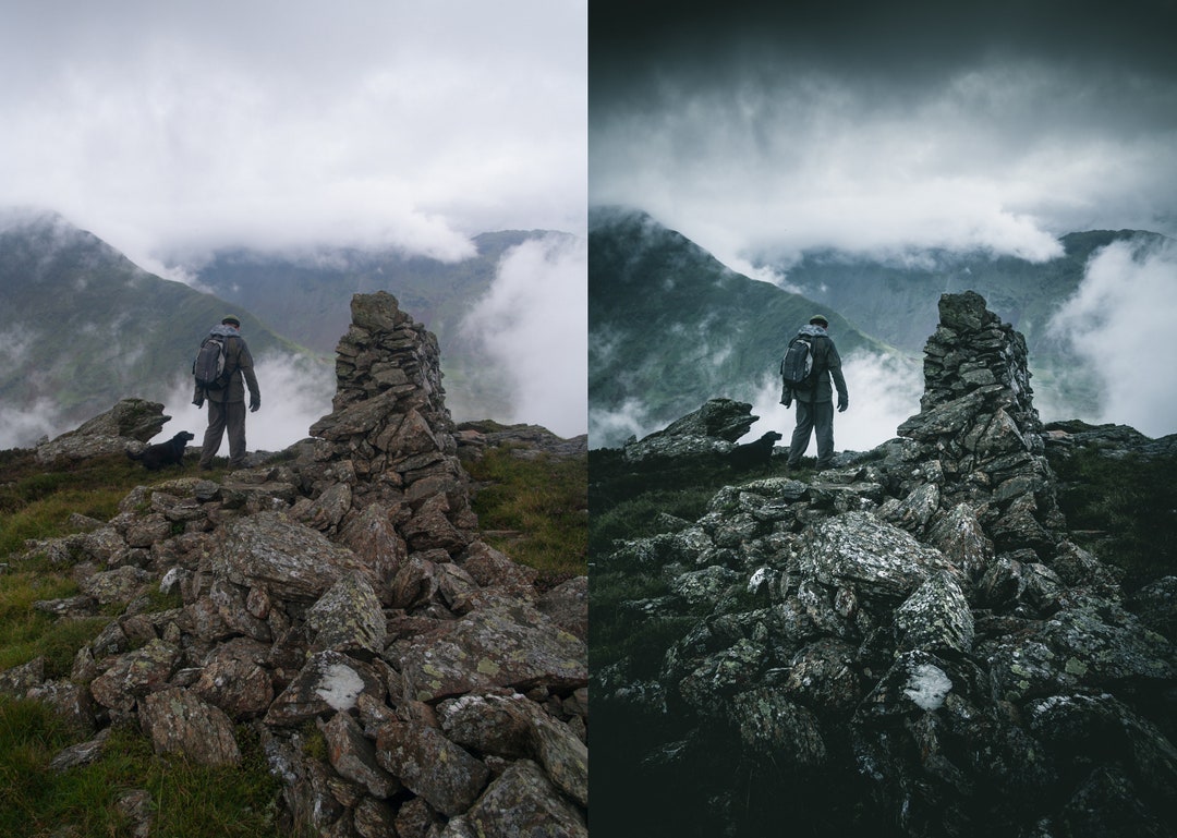 Adobe Camera Raw Preset Dark Green Cinematic Professional Etsy