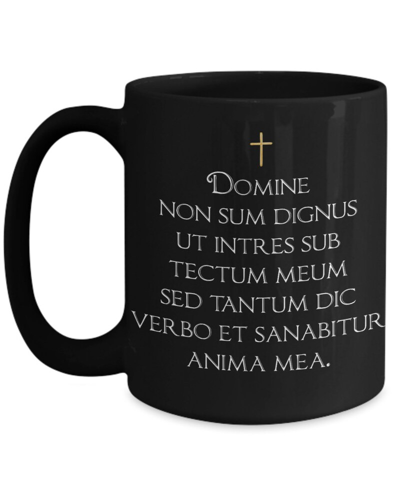 Traditional Catholic Gift Latin Mass Domine non sum dignus ut Etsy