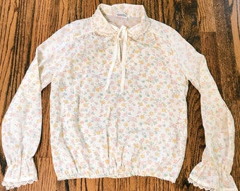 Floral Ruffle Blouse