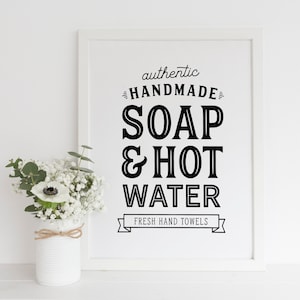 Bathroom print, Printable Art, Bathroom Poster, Bathroom Signs, Vintage Bathroom Wall Decor, Modern Art Print, Typography Print