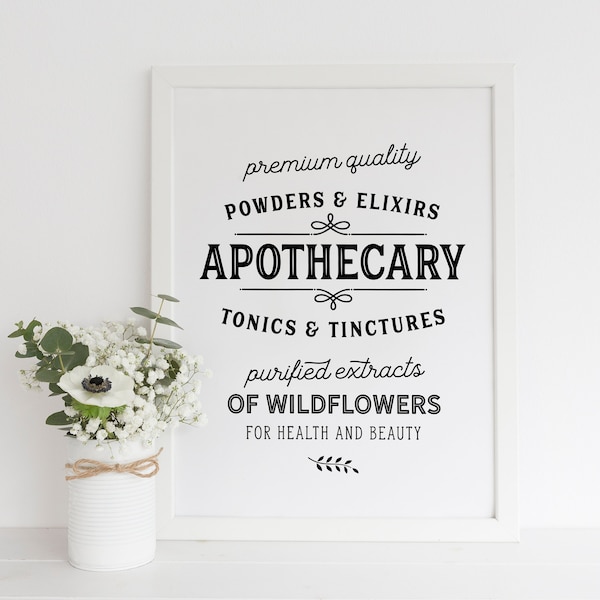 Vintage Apothecary Wall Art - Etsy