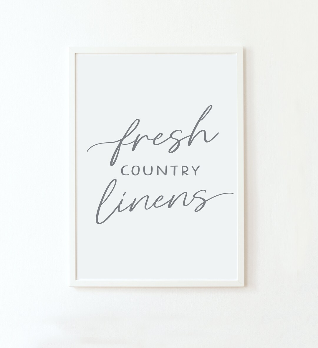 Fresh Country Linens Laundry Room Print, Printable Art, Laundry Poster ...