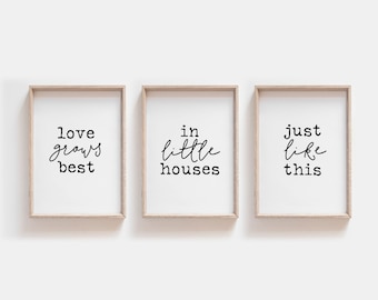 Love Grows Best Printable - Etsy