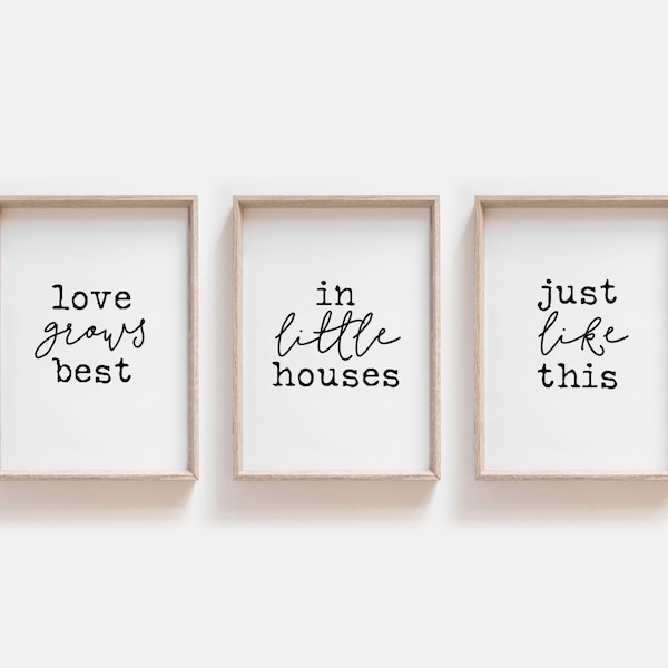 Love Grows Best Printable - Etsy