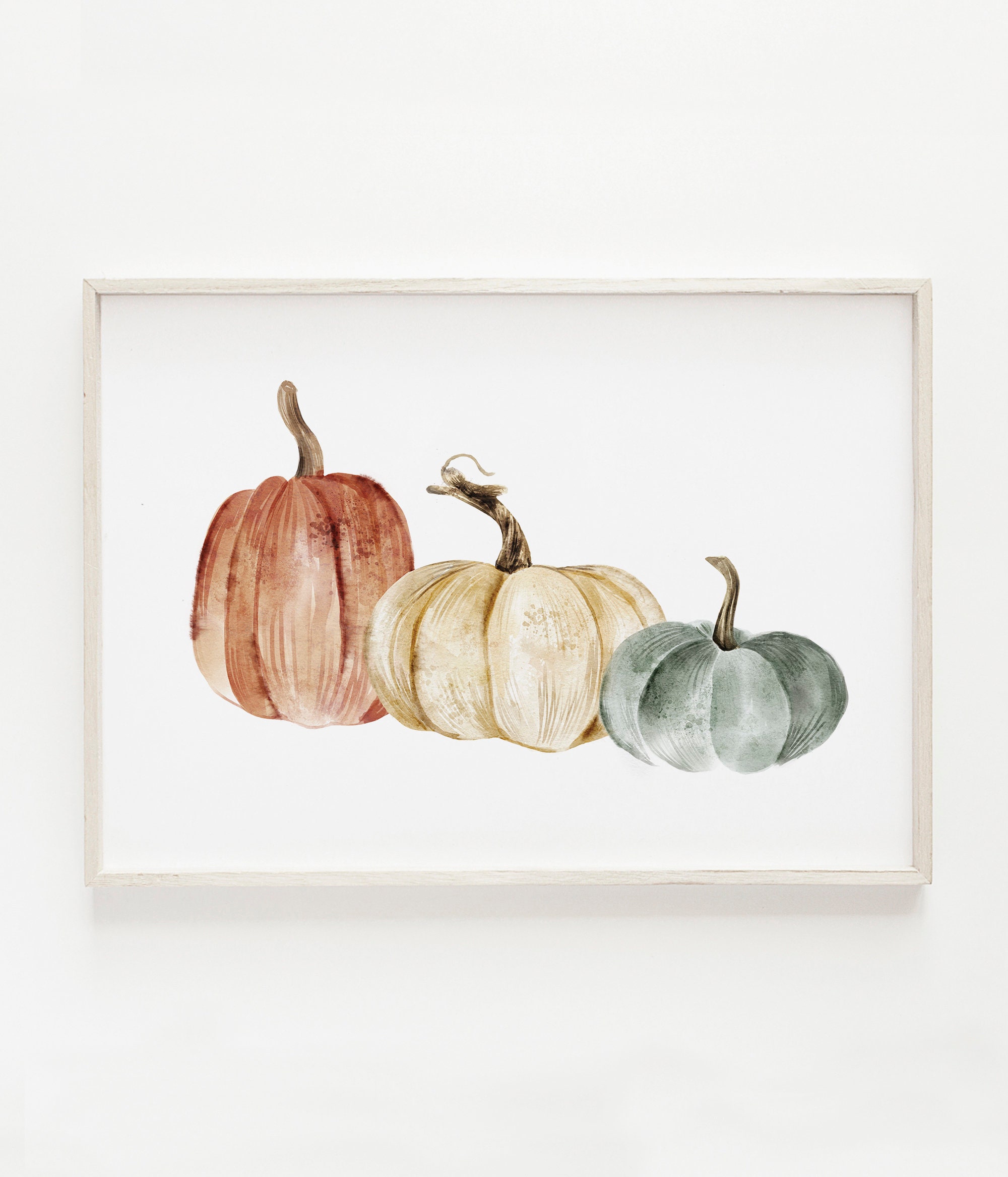 Pumpkin Watercolour print, Fall Wall Art, Pumpkin Printable Wall Art,…