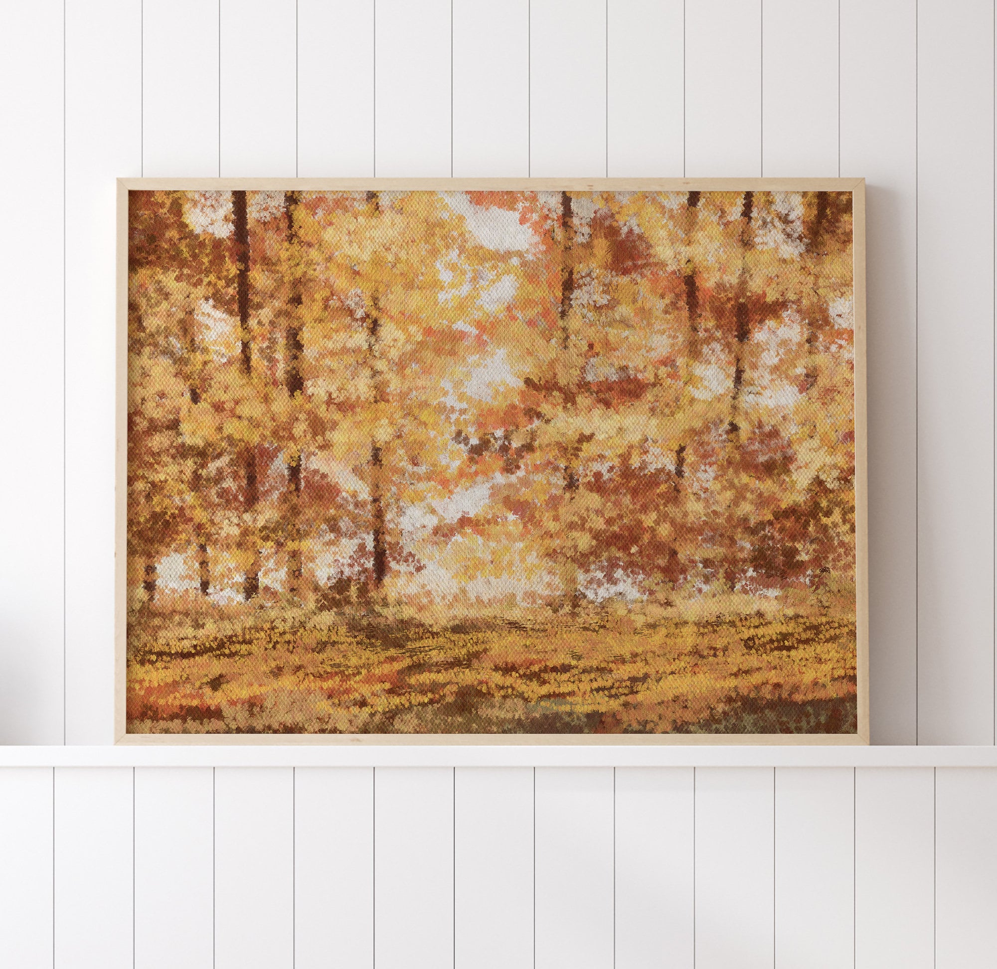 Fall Landscape Print Fall Forest Landscape Printable Wall - Etsy