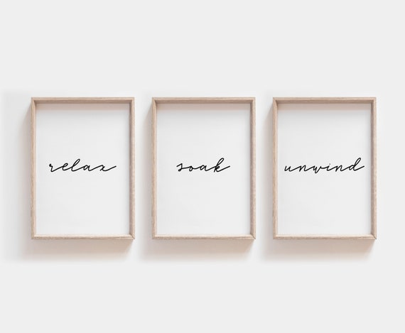 Bathroom Print Printable Bathroom Art Bathroom Decor | Etsy