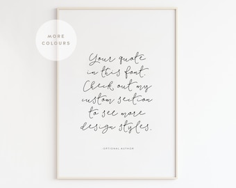 Custom Printable Art, Custom Print, Personalized prints, Custom handwriting, Custom Quote Print, Custom Design, Custom Typography,Custom Art