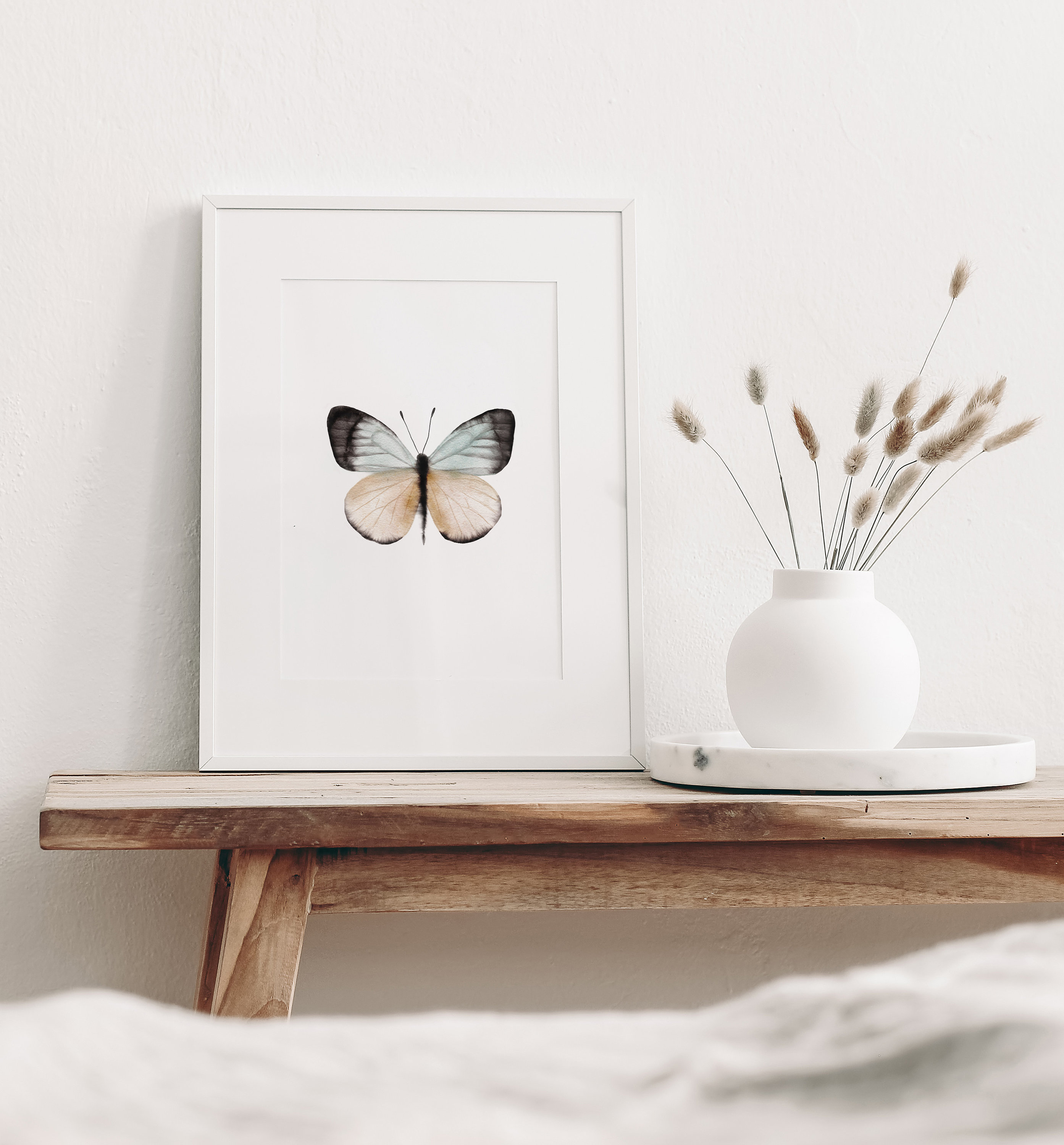 Butterfly Print Wall Art Watercolor Butterfly Printable Art Etsy
