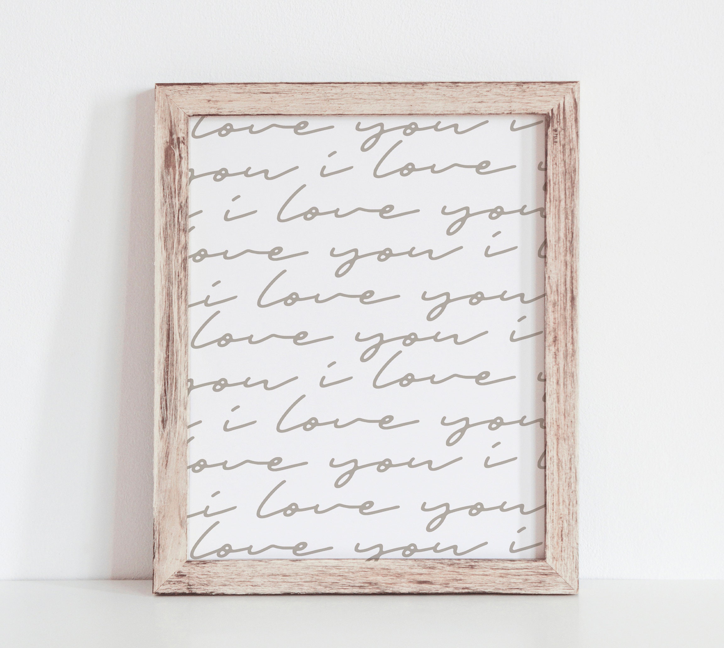 I Love You Printable Wall Art, Valentines Day Print, Gender Neutral ...