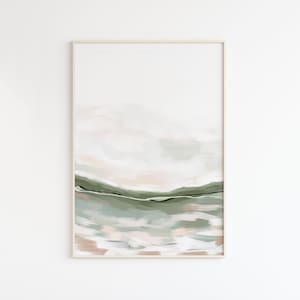 Landscape print, Abstract print, Printable art, Minimalist Landscape, Abstract wall art, Abstract landscape printable, Modern painting