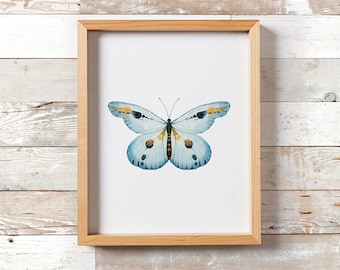 Butterfly Print/ Printable Art/ Butterfly Wall Art/ Boho Decor/ Boho Print/ Watercolor Print/ Butterfly Decor/ Insect Print/ Insect Poster