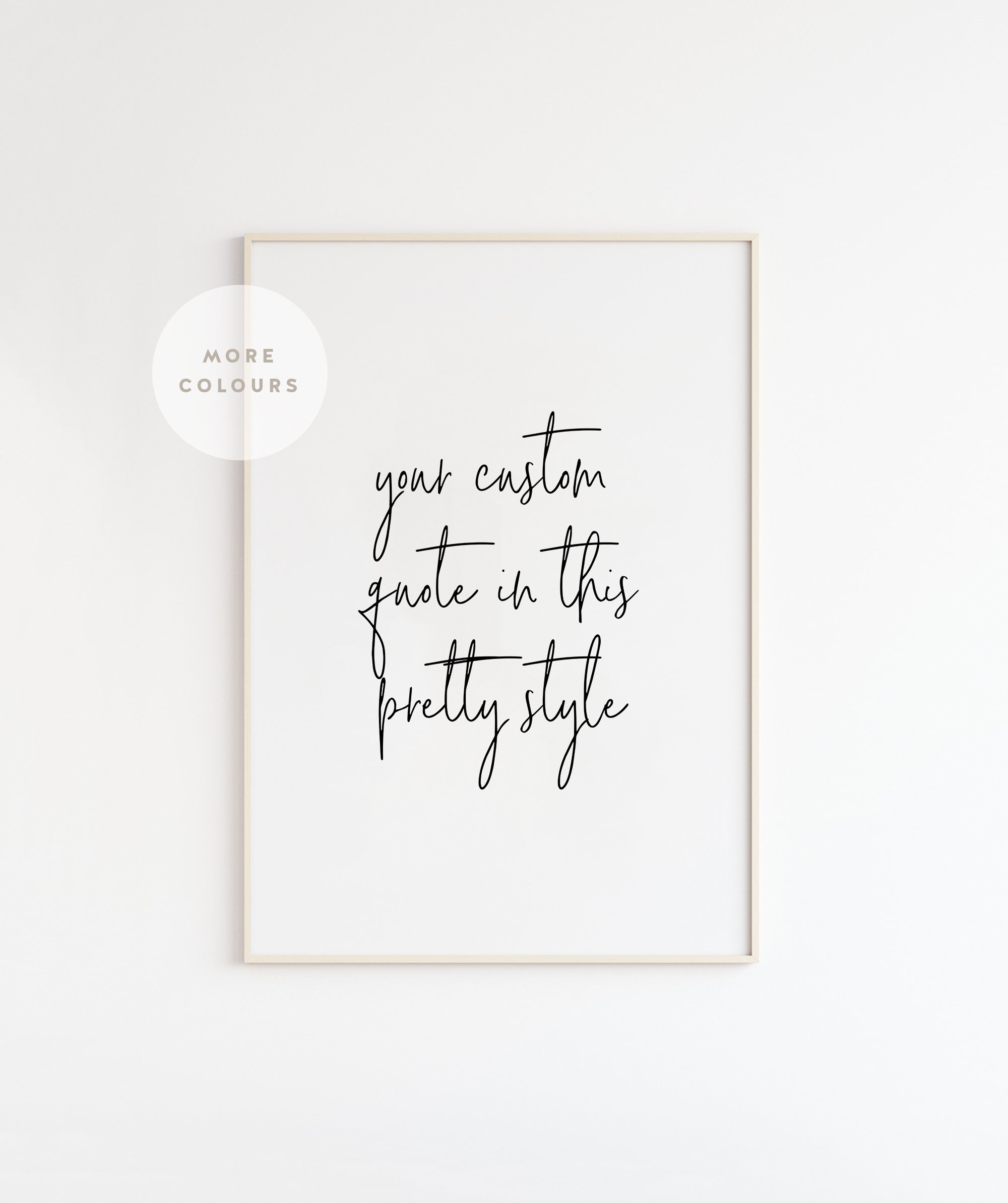 Custom Printable Wall Art Custom Print Personalized Quote Etsy