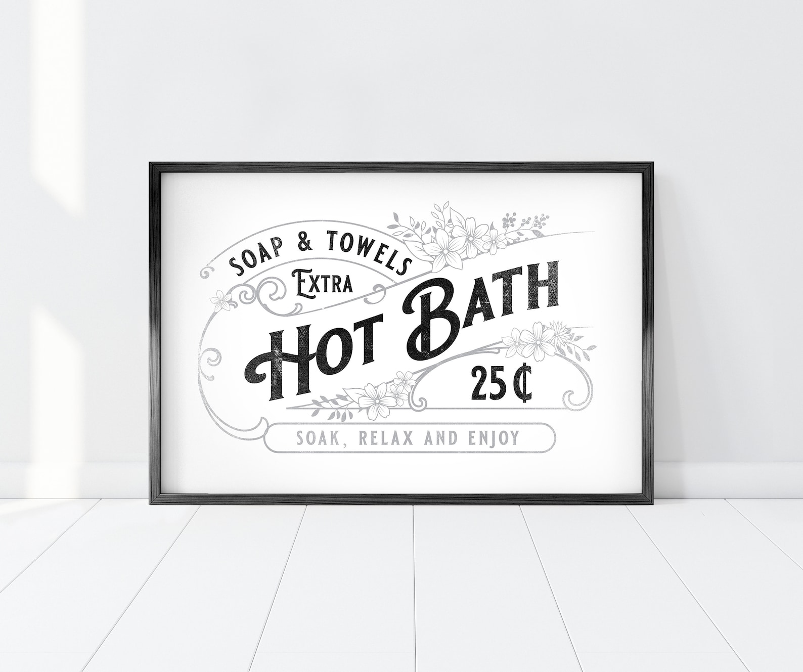 Vintage Bathroom Print Printable Art Bathroom Wall Decor - Etsy