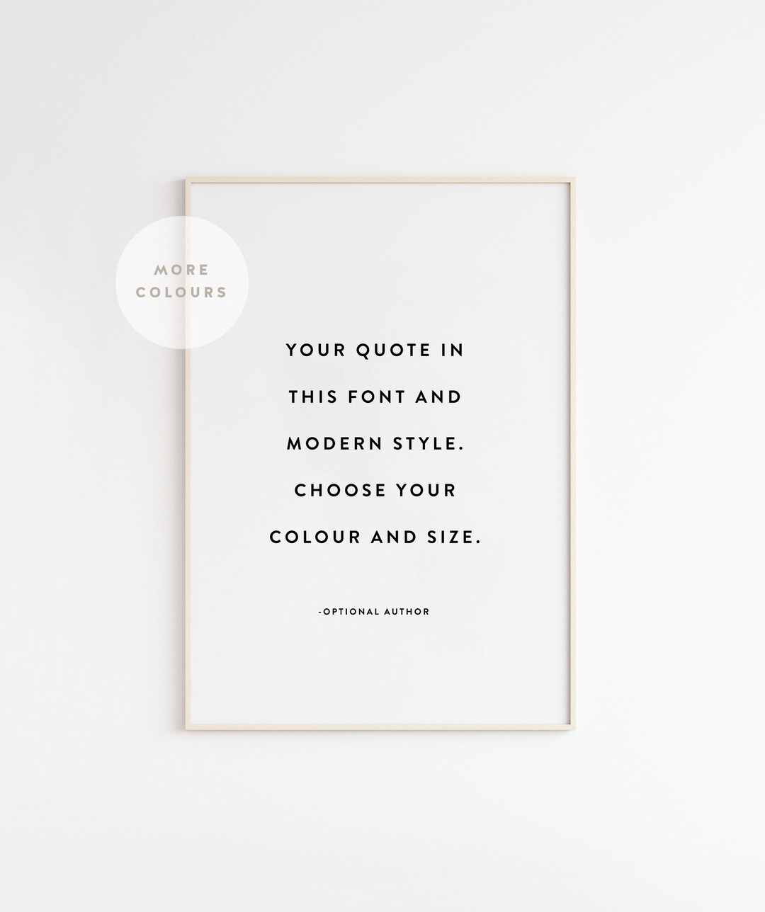 Modern Custom Quote Print, Large Wall Art, Custom Printable Art