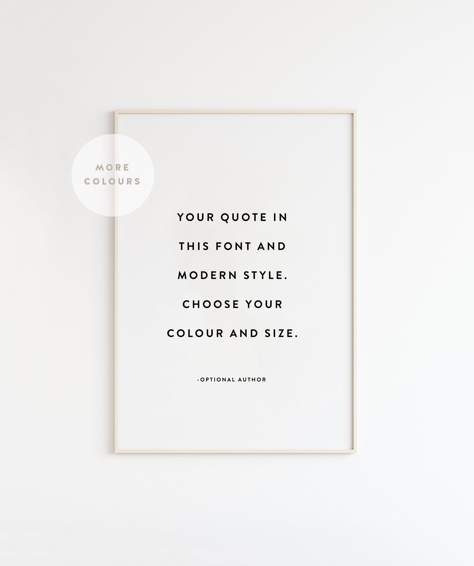 Modern Custom Quote Print, Large Wall art, Custom Printable Art, Pers…