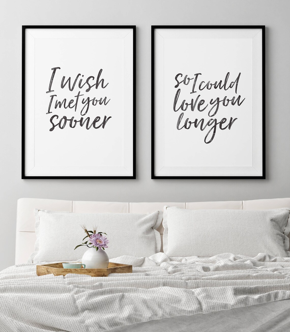 Bedroom Decor Bedroom Wall Art Set of 2 prints Bedroom | Etsy