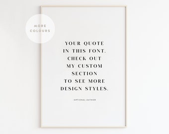 Personalized Printable Art, Modern Custom Quote Print, Custom Printable, Custom Wall Decor, Custom Poster, Printable Wall Art, Custom design