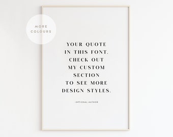 Personalized Printable Art, Modern Custom Quote Print, Custom Printable, Custom Wall Decor, Custom Poster, Printable Wall Art, Custom design