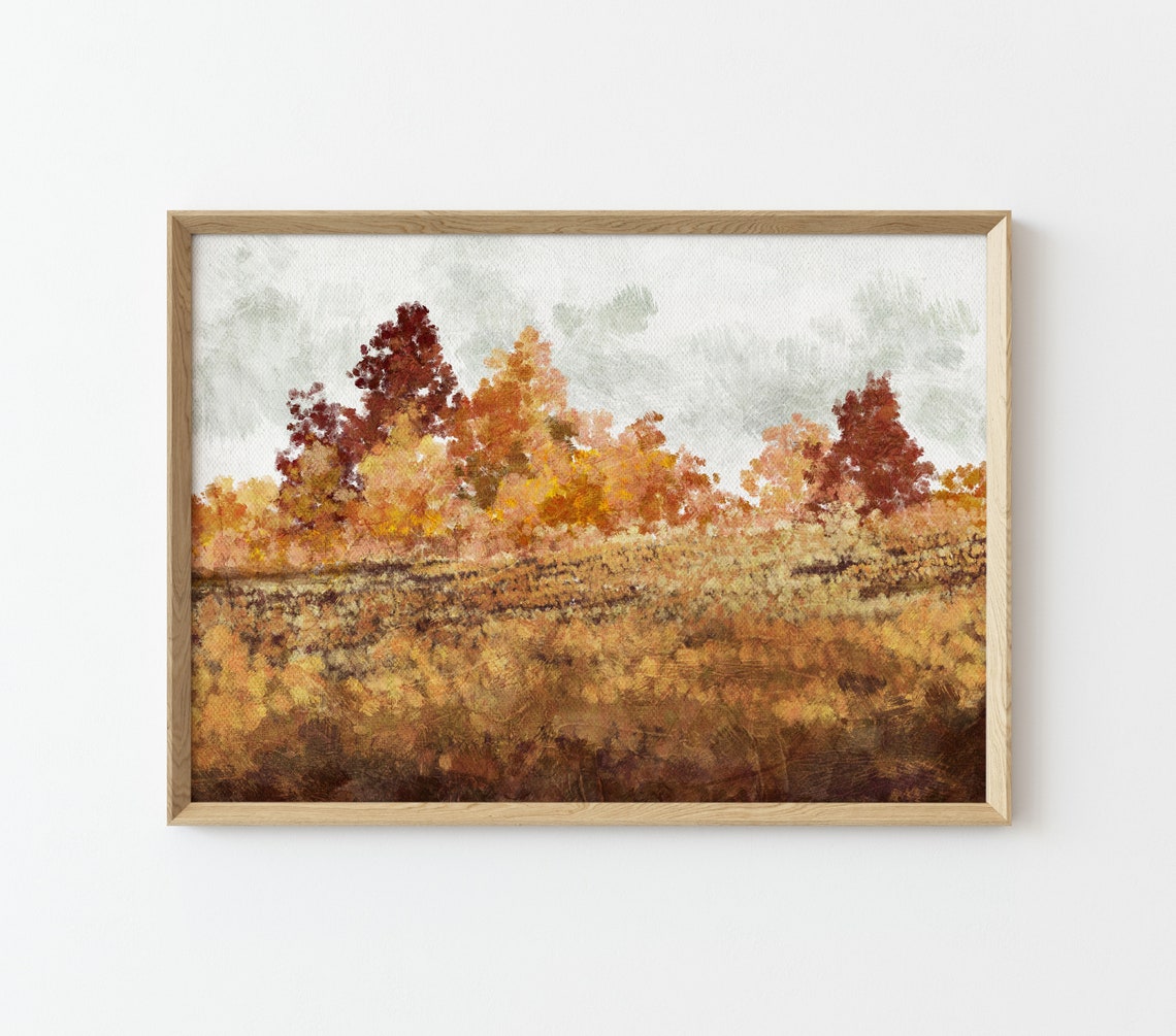 Autumn Landscape Print Fall Landscape Printable Wall Art - Etsy