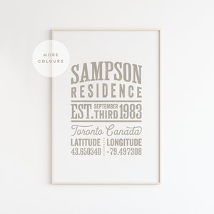 Last Name Sign, Family Name printable art, New Homeowners gift, Personalized print, Custom Print, Last Name Wall Sign, Family Sign Wall Art