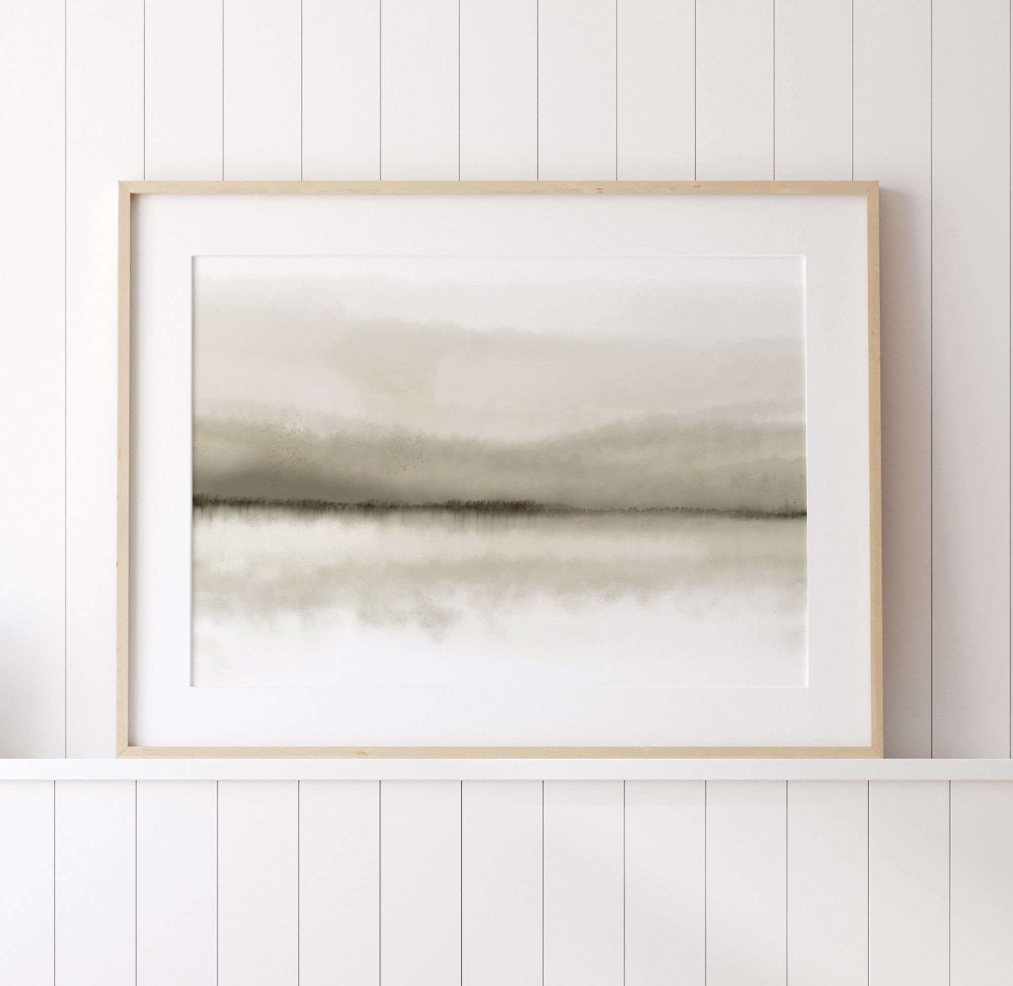Wall Hangings Minimal Art Print White Houses Landscape Home decor ...