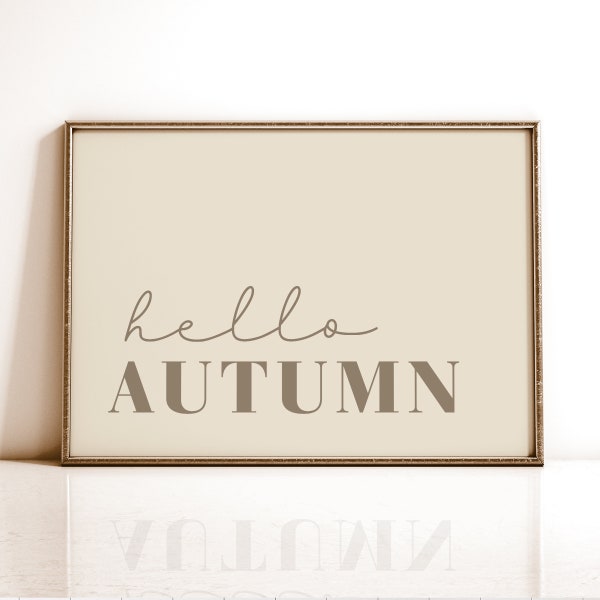 Minimal Fall Decor - Etsy