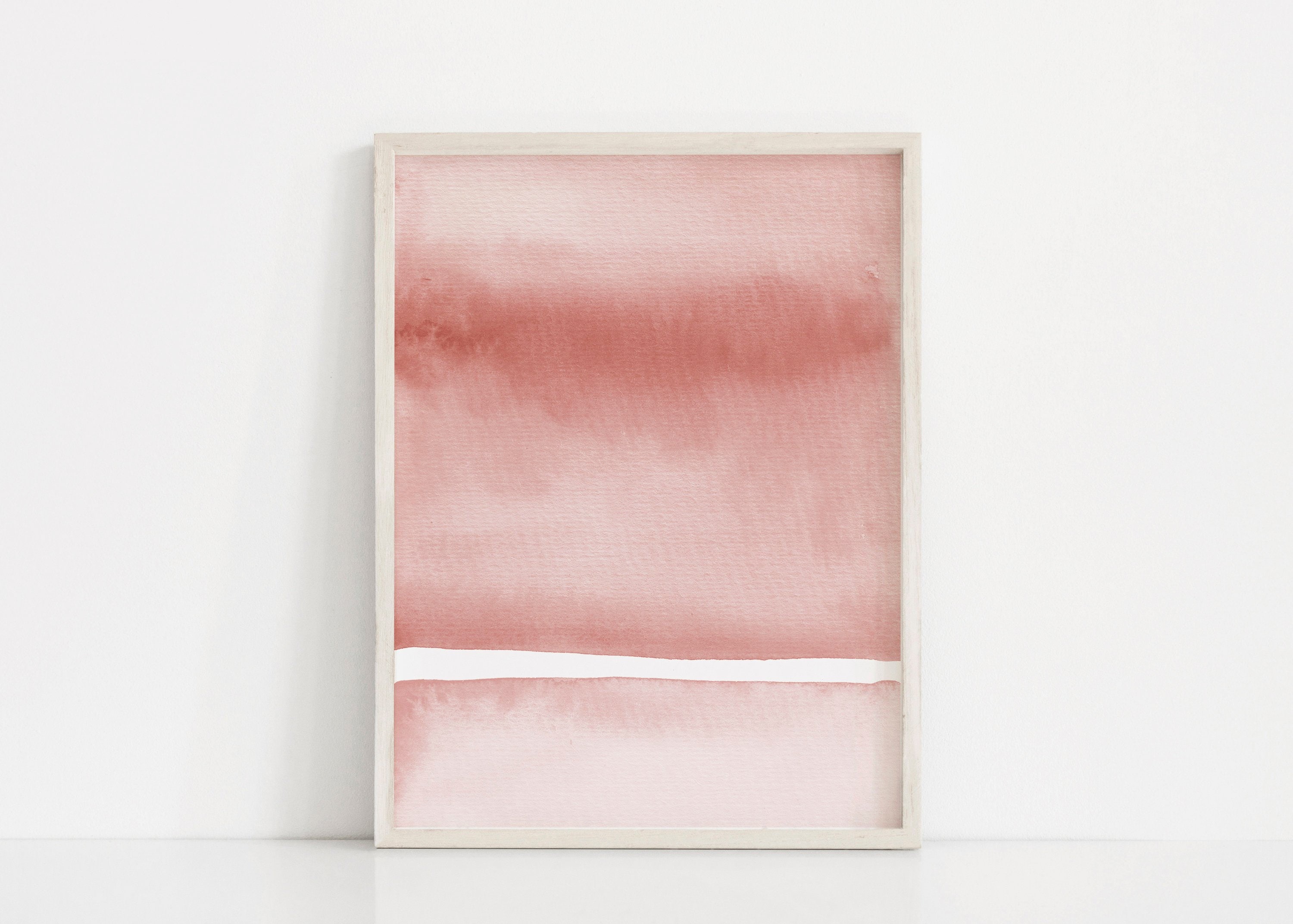 Blush Pink Abstract Painting Abstract Print Abstract | Etsy