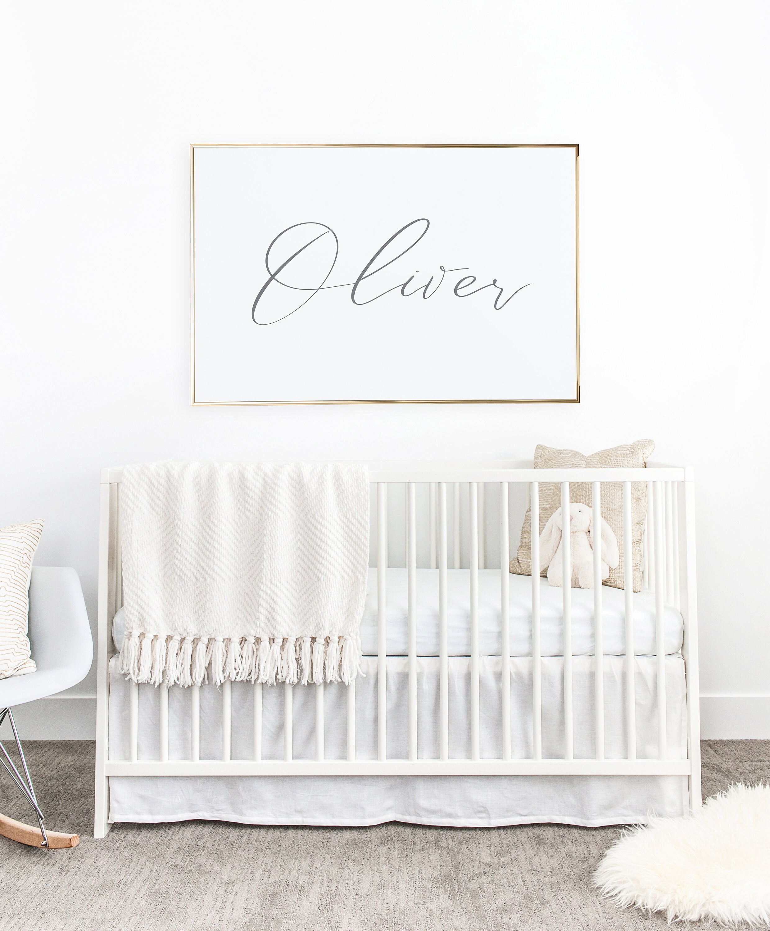 Above Crib Decor Nursery Decor Baby Name Nursery Etsy